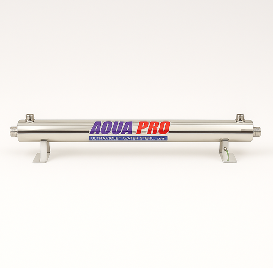 inox buis met UV lamp