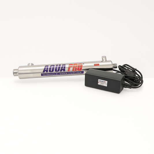 inox buis met UV lamp