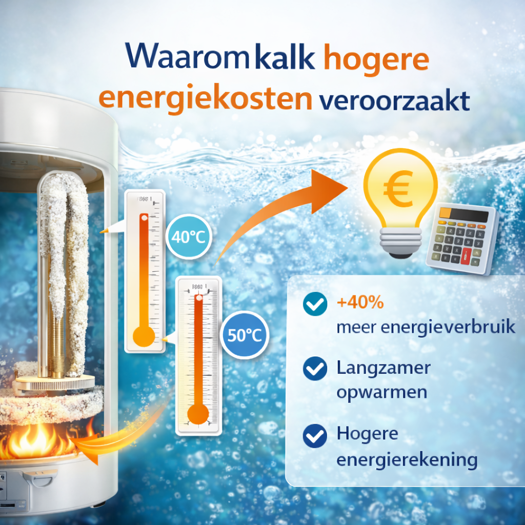 Waarom veroorzaakt kalk hogere energiekosten?