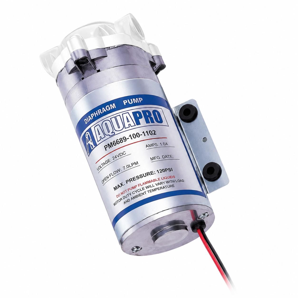 Aquapro PM6689 24V boosterpomp voor omgekeerde osmose en waterfilters