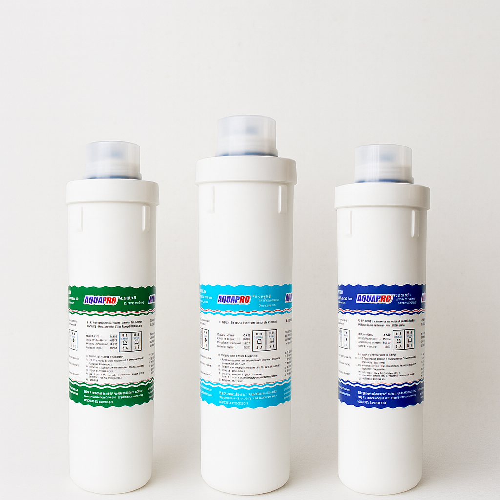 drie NLF filtercartouches
