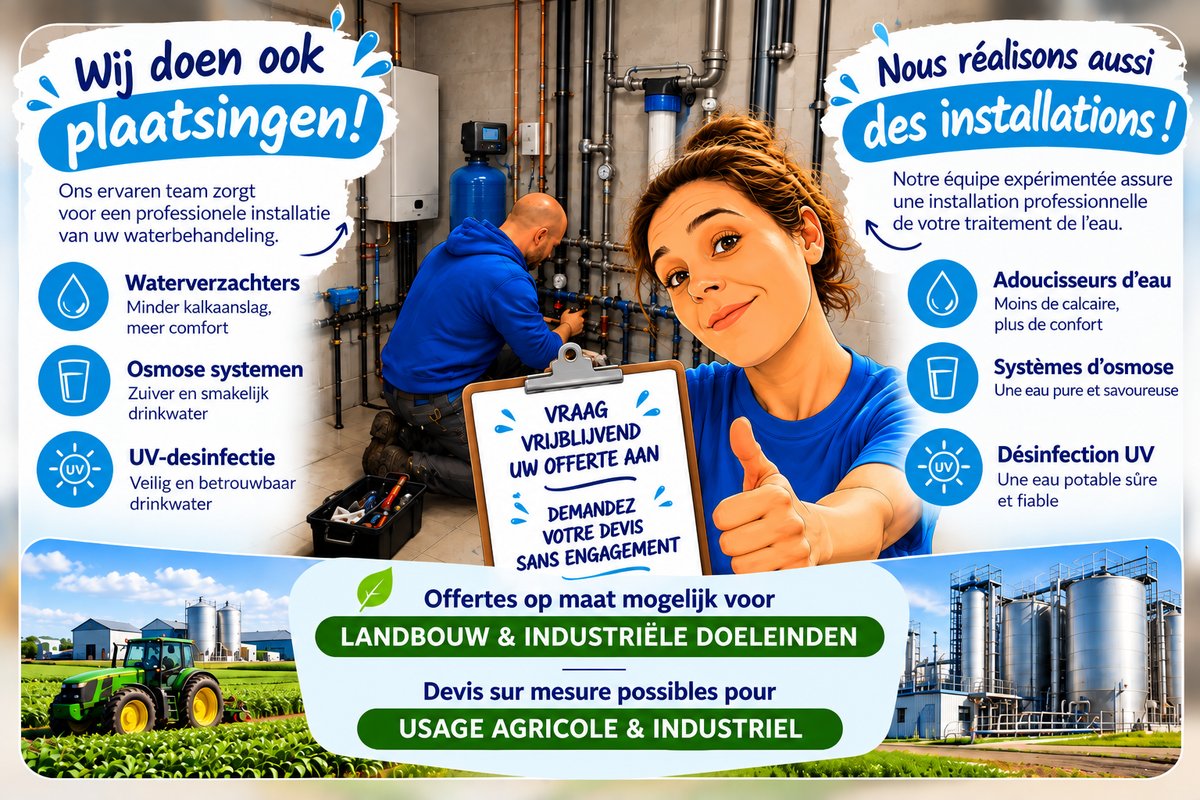 popup die uitlegt geeft dat wij ook installaties doen en er offertes kunnen aangevraagd worden.