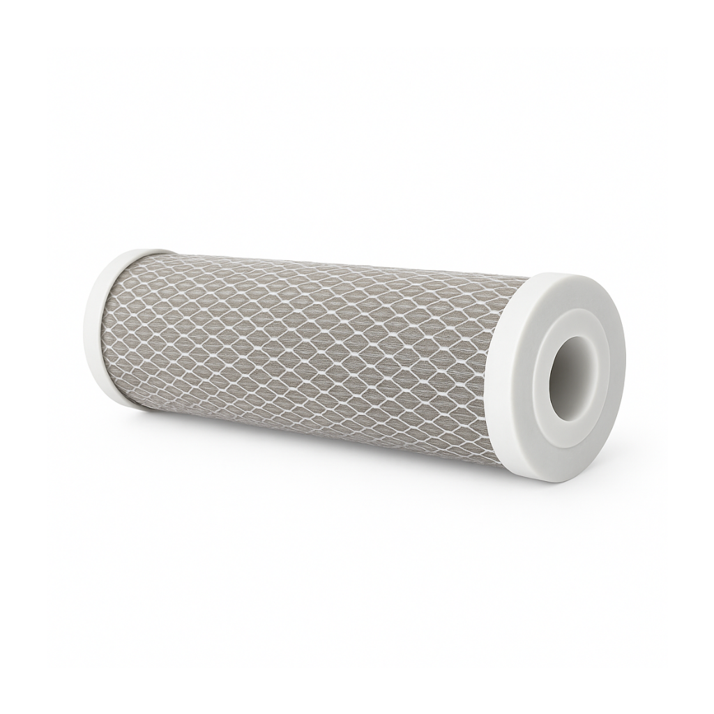 Waterfilter cartridge met mesh structuur voor zuiver drinkwater en kalkvrije filtratie